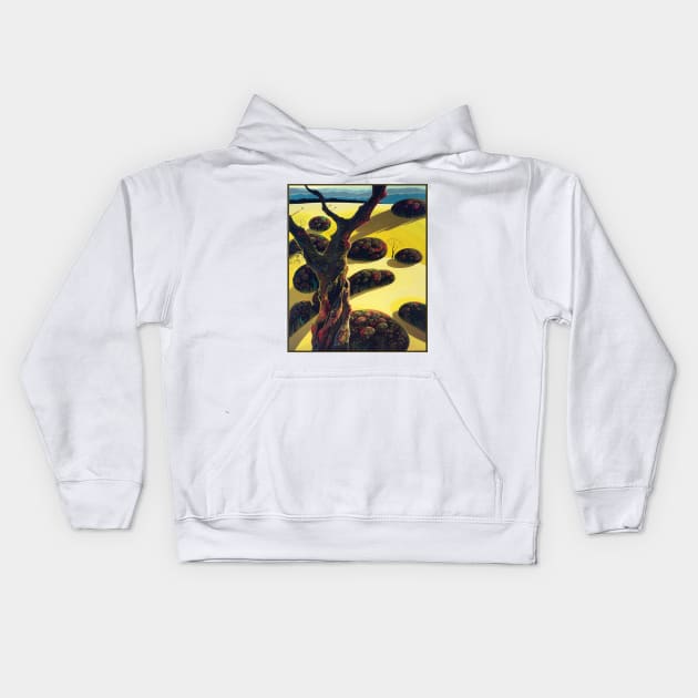 Eyvind Earle Kids Hoodie by QualityArtFirst